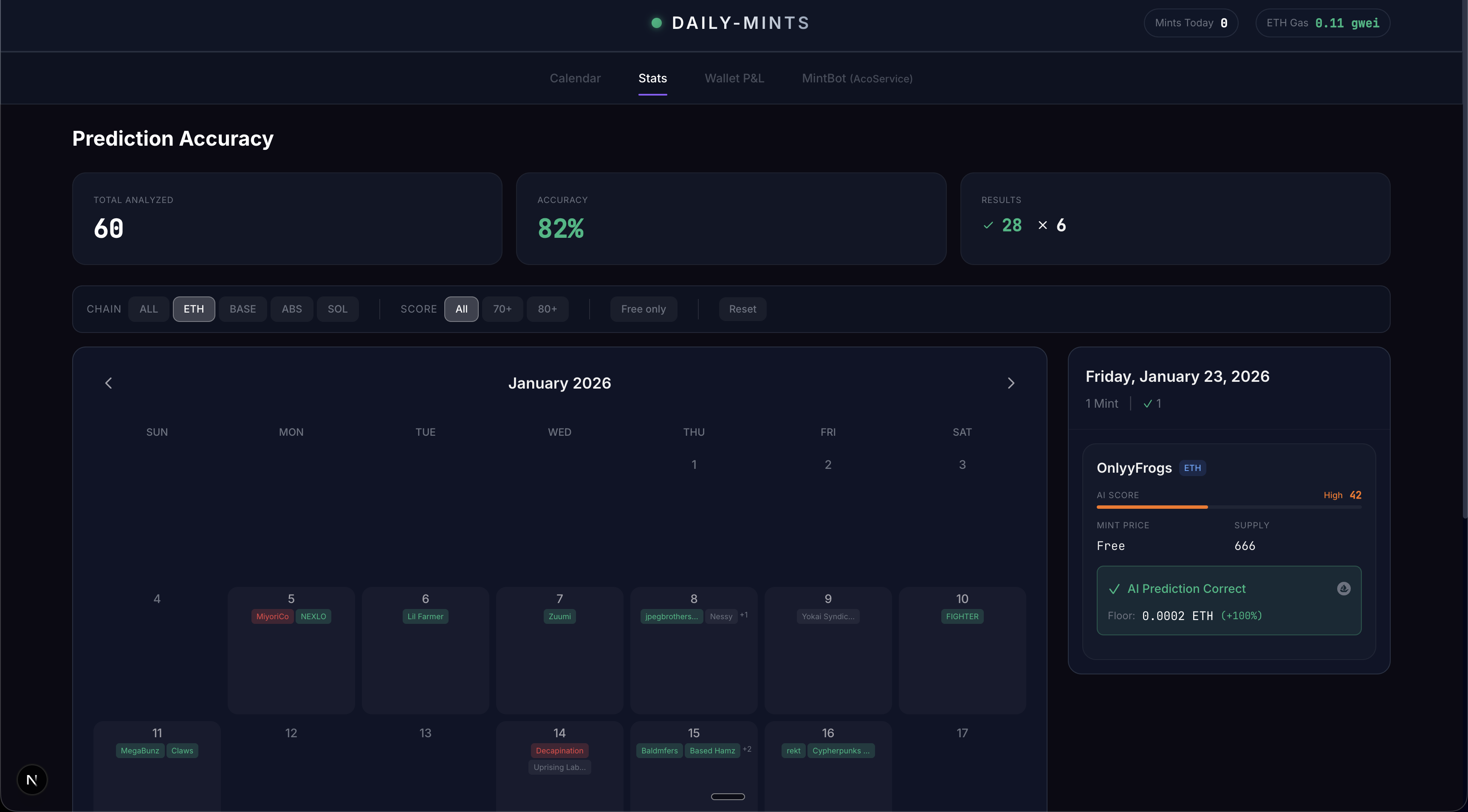 Daily-Mints App Screenshot